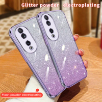 Luxury Glitter Case For Huawei P30 Lite Pro P70 Nova 12 11 10 9 Mate 30 20 20X Y9S Y7A Gradient Soft Plating Women Back Cover