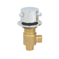 Bathtub tap brass switch control valve cold &amp;hot shower mixer faucet split 2 way water divide