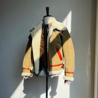 Tailor Brando New Zealand Merino Uncoated Original High Density Lamb's Wool B3 Fur Bomber Flight Jacket