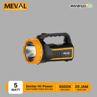 Meval Senter Led Hi-Power 5 Watt - Putih Pasti Ori