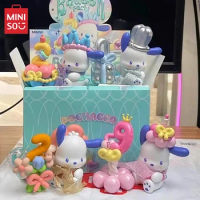 Miniso Pochacco Blind Box Balloon Party Series Character Animation Model Pochacco Statue Doll Mysterious Surprise Box Birthday G