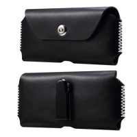 Belt Clip Waist Bag for OnePlus 10 Pro Google Pixel 6 Pro Oukitel K10000 Pro Case Outdoor Sport Phone Genuine Leather Cove