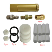 1 Set New Gold High Pressure PCP Hand Pump Air Filter Oil-Water Separator With Hose Female And Male Connector PCP Air Tank M10*1