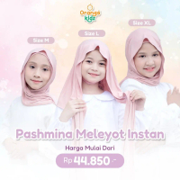 Meleyot Instan Anak | Pashmina Inner Anak | Hijab Instan Anak | Pashmina Meleyot Tencel
