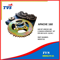 TVS Gearset TVS Apache 160 N9322710 Gir Set Apache 160 Chain & Sprocket Kit RTR REF & EFI 13/44 Part