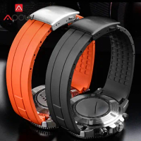 22mm Rubber Strap Diving Waterproof Silicone Watchband Men Replacement Bracelet Watch Band for Mido Tissot Seastar T120.407