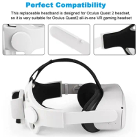 Adjustable Head Strap For Oculus Quest 2 Strap WIth Powerbank Fixing Bracket Enhanced Headband For Oculus Quest 2 VR Accessories
