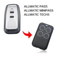 Allmatic TECH3 MINIPASS Remote Control Gate Remote Control Garage Door Remote Control 433MHz