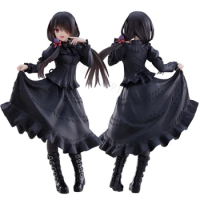 20cm DATE ALIVE IV Anime Figure Kawaii Kurumi Tokisaki Action Figure Black Dress Beautiful Girl Collection Model Doll Toy Gifts