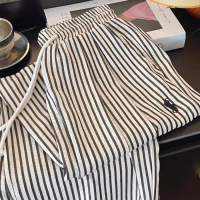 [Store Hot Sale] INS Style Striped Pajama Pants for Men, Summer Loose Straight Casual Pants, Lazy Pa