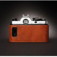 Handmade Genuine Leather Camera Case Half case For Nikon FM3Acamera Cover Bag