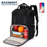 Picnic Cooler Backpack BAGSMART Thicken Waterproof Large Thermal Bag Refrigerator Backpack Fresh Keeping Thermal Insulated Bag