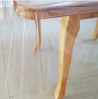 皮超薄透明PVC塑料防水軟質玻璃圓桌茶幾桌布下垂臺布餐桌皮墊