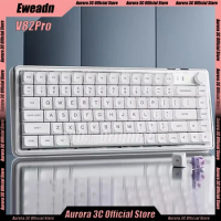 Eweadn V82pro 3 Mode Mechanical Gaming Keyboard Wireless Bluetooth75% Hot-Swap Rgb PBT Keycaps Hifi Office Custom Game Keyboard