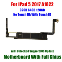 32GB 128GB 2017 9.7inch for iPad 5 Motherboard with Touch Logic Board A1822 A1823 For Ipad 5th Mainboard withIOS System