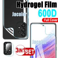 3IN1 Full Cover Hydrogel Film For Samsung Galaxy A53 A52s A52 A51 5G UW 4G Galaxi A 53 52s 52 5 G Camera Glass Screen Protector