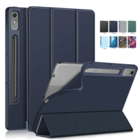 For Xiaoxin Pad Pro 12 7 Case Trifold PU Leaher Soft Back Stand Smart Cover For Lenovo Tab P12 12.7 Xiaoxin Pad Pro 12.7 Case