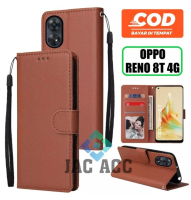DOMPET HP UNTUK OPPO RENO 8T (4G) (2023) NEW LEATHER FLIP CASE OPPO RENO 8T (4G) (2023) NEW