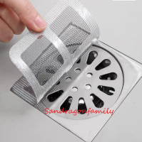 12 Pcs Stiker Jaring Penutup Saringan Lubang Toilet Filter Lubang Air Kamar Mandi Saringan Rambut