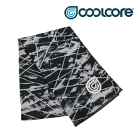 【COOLCORE】 CHILL SPORT 涼感運動巾 黑色刻痕 BLACK SCRATCH