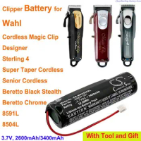 CS 2600mAh/3400mAh Battery for WAHL Cordless Magic Clip, Designer, Sterling 4, Super Taper Cordless, Senior Cordless