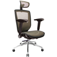 【GXG 吉加吉】高背全網 電腦椅 鋁腳/4D弧面摺疊扶手(TW-81Z6 LUA1D)
