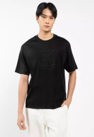 CALVIN KLEIN 短袖寬鬆優質珠地布商標T恤 - Calvin Klein Jeans