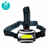 Senter LED Helm Kepala Headlamp Flashlight Waterproof LED 3 Modes COB