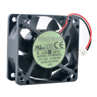 แฟนๆ F126025SL ขนาด 6 ซม. 60 มม. 60x60x25 มม. พัดลมระบายความร้อนเงียบ DC12V 0.12A 2 ขา สำหรับแหล่งจ่