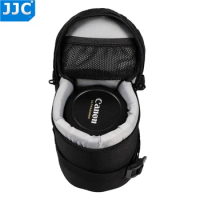 JJC DLP-1 Lens Pouch Nylon Deluxe Case Water-resistant Protector Bag For Nikon AF-S Nikkor 50mm 1:1.8G/Fujifilm XF 23mm f/1.4 R