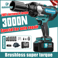 Hot Sale 3588VF 3000N Brushless Impact Wrench Cordless High Torque 1/2 1/4 \ Electric Wrench Driver