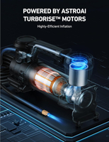 แอร์คอมเพรสเซอร์ AstroAI T4 สำหรับงานหนัก ปิดอัตโนมัติ 12V ปั๊มลมพกพา 1.97CFM 120PSI เครื่องเติมลมยา