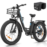 Ridstar MN-26 Electric Bike 26 Inch Fat Tire Off Road Ebike 1500W 48V 20AH Powerful Mountain Electric Bicycle For Adults Cycling
