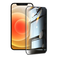 NISDA for iPhone12 / 12 Pro 6.1吋 / 12 Mini 5.4吋 / 12 Pro Max 6.7吋 / SE2 防窺2.5D滿版玻璃保護貼-黑 請選型號