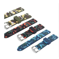 20mm 22mm Camouflage Silicone Band For Samsung Gear S3 Frontier Replaceable Bracelet Strap For Galaxy Watch 42mm 46mm 50pcs DHL