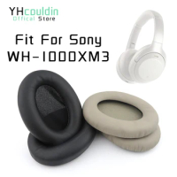 YHcouldin Ear Pads for Sony WH 1000XM3 Headphones WH-1000XM3 Earpads Earmuff Cover Cushions Replacement Cups Pillow Sleeve