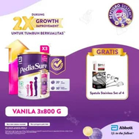 PediaSure Vanila 800 g (1-10th) - Nutrisi Pertumbuhan - 3 pcs - FREE GIFT