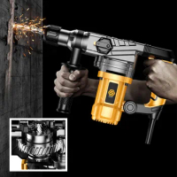 Portable Electric Demolition Hammer 220V Electric Pick Impact Drill Multi-function Hammer Drill