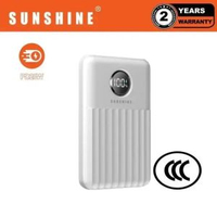 陽光 - CCC認證 PD20W QC3.0 快充10000mAh 快充流動電源(白色) #充電寶 #尿袋 #行動電源 #移動電源 適用於iPhone17 EBHKB-WH