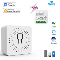 Smart Wireless Switch Mini Wifi Relay Breaker Siri Voice Wifi Smart Switch Control for Apple Homekit Alexa Google Home