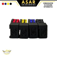 MAGAZIN CNC 10 ROUND OTOMATIS BAHAN PLA+ MERAH