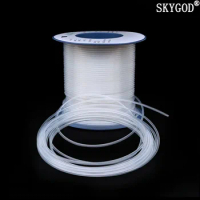 1M Clear PTFE Tube For 3D Printer Parts Pipe ID 0.5 1 2 2.5 3 4 5 6 7 8 10 12 14 16 18 20 mm F46 Insulated Hose Rigid Pipe 600V