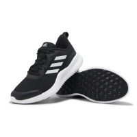 【adidas 愛迪達】慢跑鞋 Alphacomfy 男鞋 黑 白 緩衝 透氣(ID0350 男/女款 跑鞋)