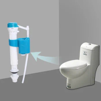 Toilet Fill Valve Push Button Valve Dual Flush Cistern Syphon Silent Side Inlet Fill Valve for Side Entry Toilet Cisterns
