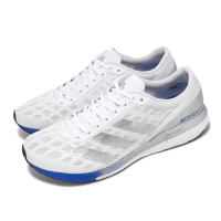 【adidas 愛迪達】慢跑鞋 Adizero Boston 9 M 男鞋 白 藍 透氣 路跑 運動鞋 愛迪達(EG4672)