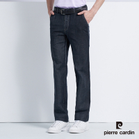 Pierre Cardin皮爾卡登 男款 平口彈性牛仔休閒長褲-灰藍色(7227883-98)