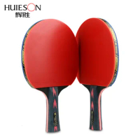 Huieson 2 Pcs 5 Stars Table Tennis Rackets Training Carbon Table Tennis Blade Ping Pong Racket Powerful Ping Pong Paddle Control