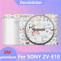 For SONY ZV-E10 Decal Skin Vinyl Wrap Film Camera Body Protective Sticker Anti-Scratch Protector Coat