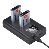 NP-BX1 Battery and Type-C Charger for Sony ZV-1, ZV-1F, DSC-HX95, HX99, DSC-RX100 VII, DSC-WX700, H400, HX50, HX60, HX80, HX90