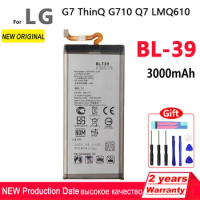 BLT39 100% new Original 3000mAh BL-T39 for LG G7 ThinQ G710 Q7+ LMQ610 Phone High quality Battery With Tools+Tracking number